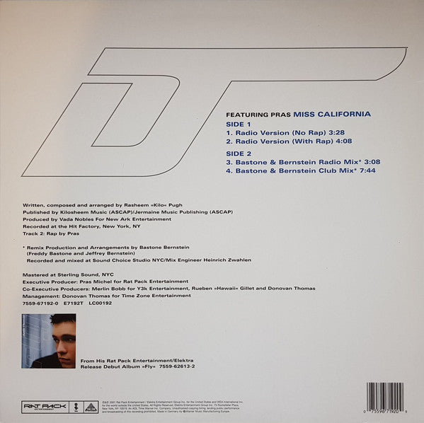 Dante Thomas Featuring Pras* : Miss California (12")