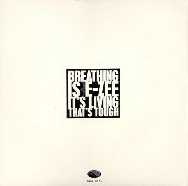 E-Zee Possee : Breathing Is E-Zee It's Living That's Tough (12", Promo)
