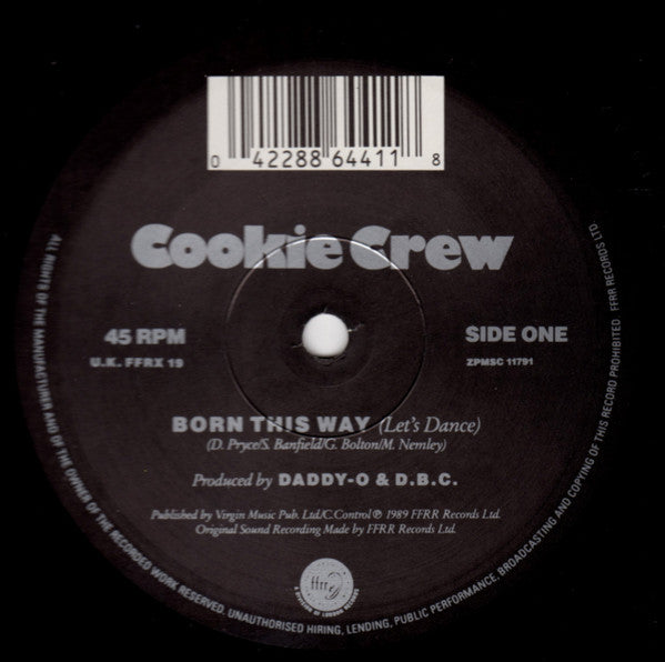 Cookie Crew* : Born This Way (Let's Dance) (12")