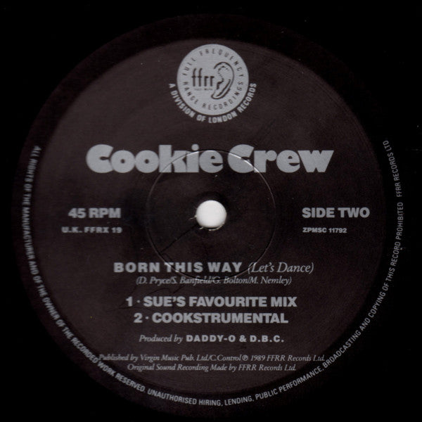 Cookie Crew* : Born This Way (Let's Dance) (12")