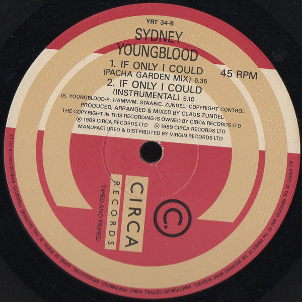 Sydney Youngblood : If Only I Could (12", Single)