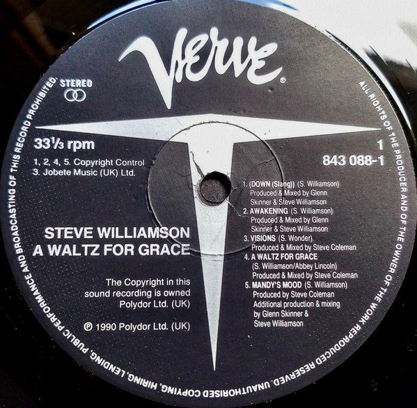 Steve Williamson : A Waltz For Grace (LP)