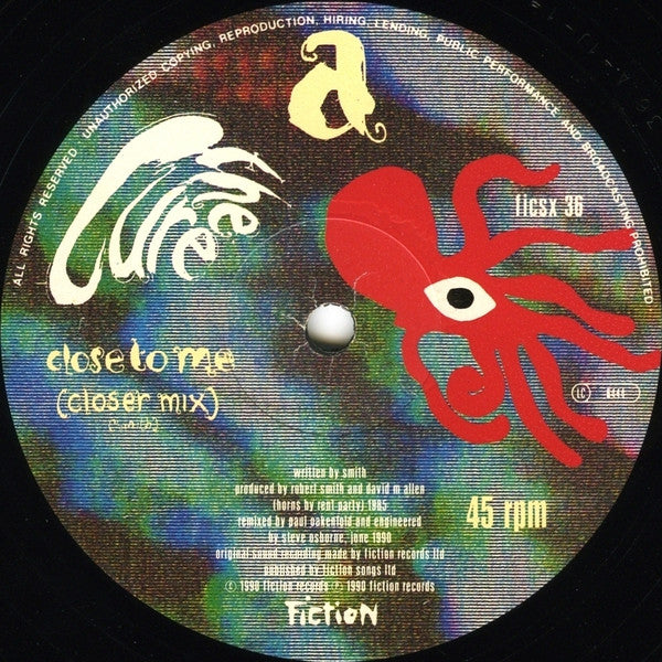 The Cure : Close To Me · Remix (12", Single)