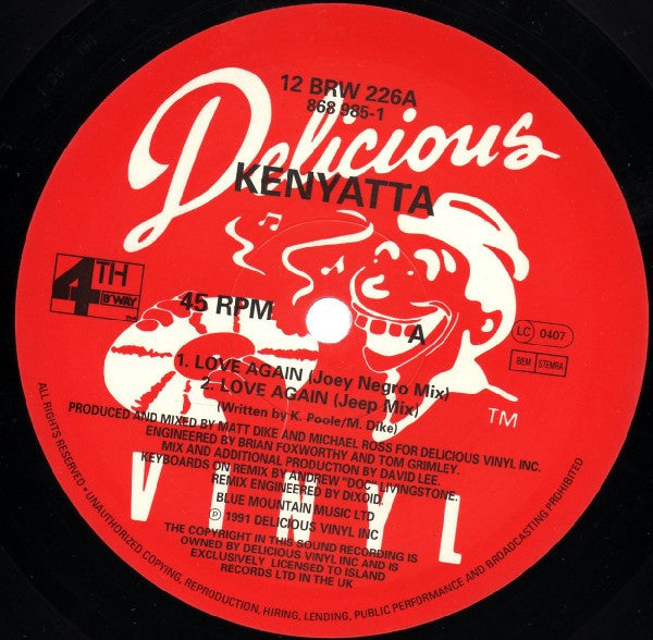 Kenyatta : Love Again (12")