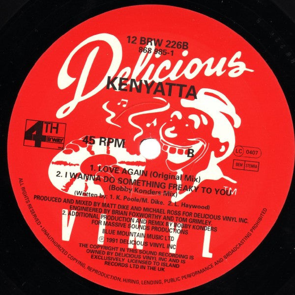 Kenyatta : Love Again (12")