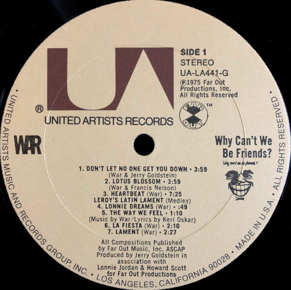 War : Why Can't We Be Friends? (LP, Album)