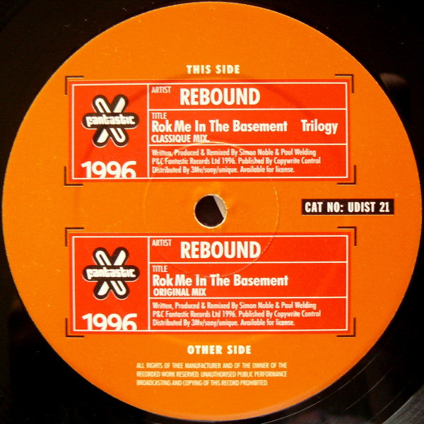 Rebound : Rok Me In The Basement (12")