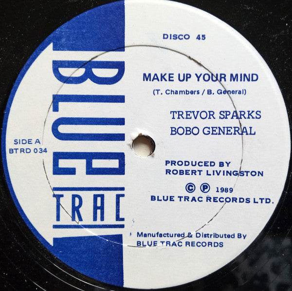 Trevor Sparks, Bobo General / John "Sir Raphael" Allen : Make Up Your Mind / Rhythm Tracks (12")