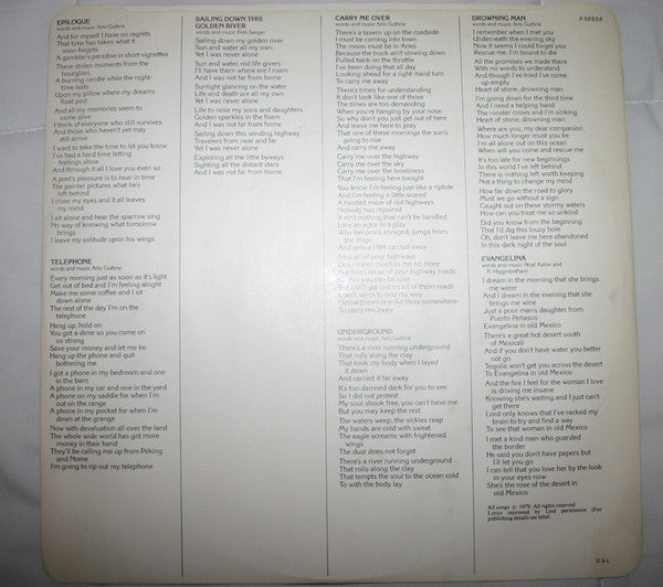 Arlo Guthrie With Shenandoah (2) : Outlasting The Blues (LP)