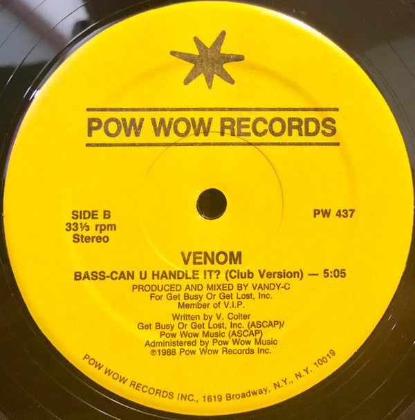Venom (6) : Bass-Can U Handle It? (12")