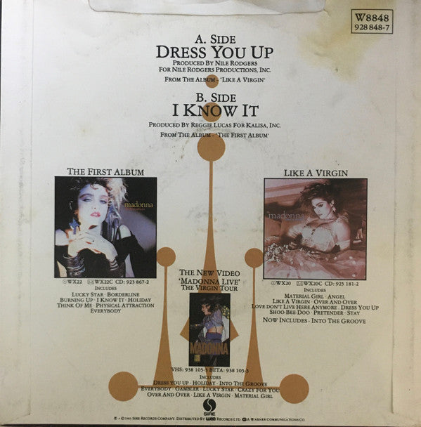 Madonna : Dress You Up (7", Single, EMI)