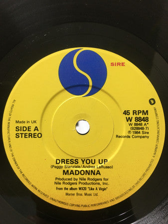 Madonna : Dress You Up (7", Single, EMI)