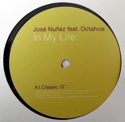 José Nuñez* Featuring Octahvia* : In My Life > pt.2 (12")