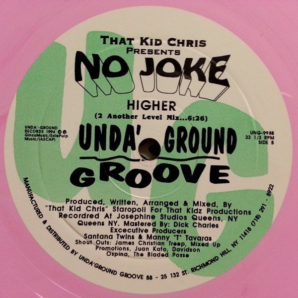 That Kid Chris Presents No Joke (3) : Do What Cho Wanna Do (10", Pin)