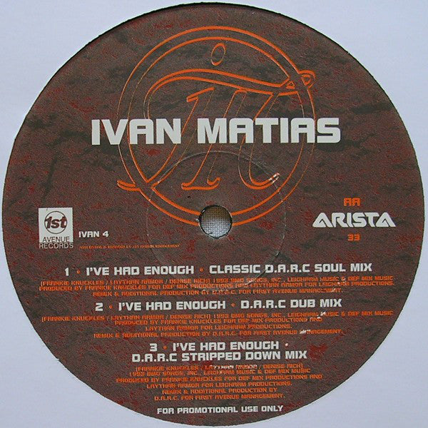 Ivan Matias : So Good (To Come Home To) (12", Promo)