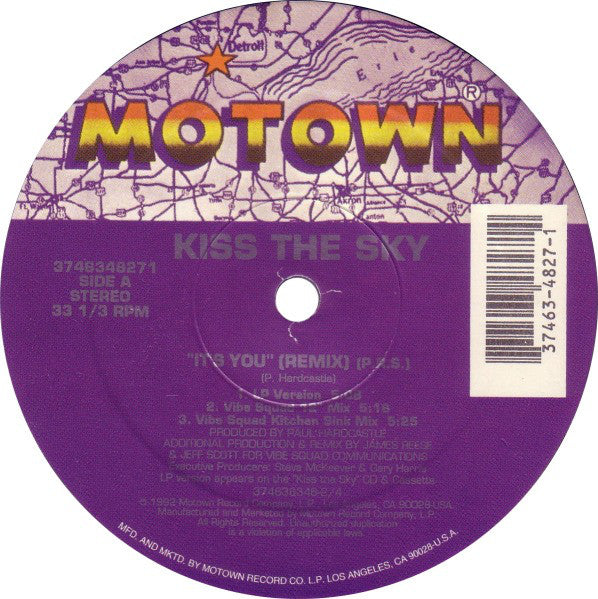 Kiss The Sky : It's You (Remix) (12")