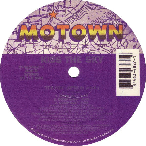 Kiss The Sky : It's You (Remix) (12")