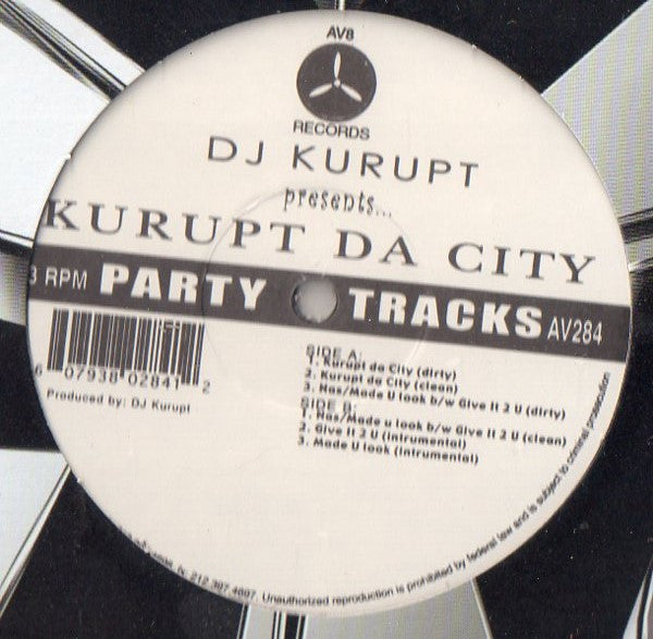 DJ Kurupt : Kurupt Da City (12")