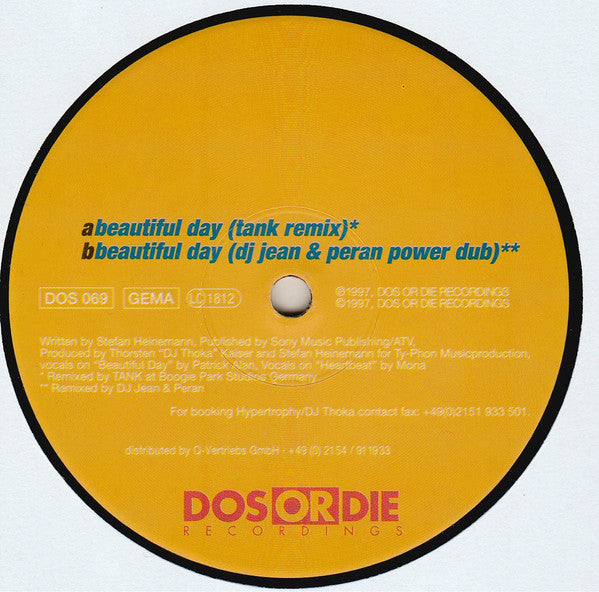 Hypertrophy : Beautiful Day (Remixes) (12")