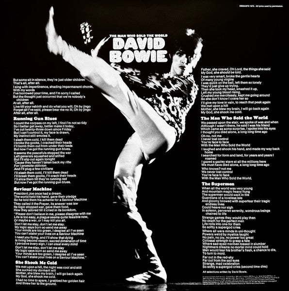 David Bowie : The Man Who Sold The World (LP, Album, Pic, RE)