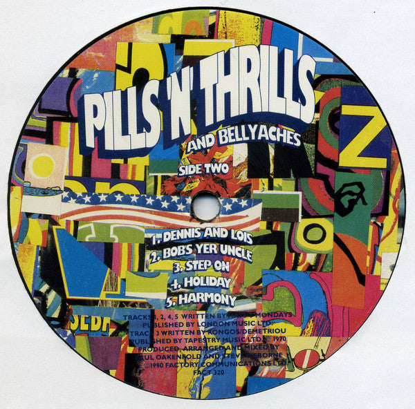 Happy Mondays : Pills 'N' Thrills And Bellyaches (LP, Album, RE)