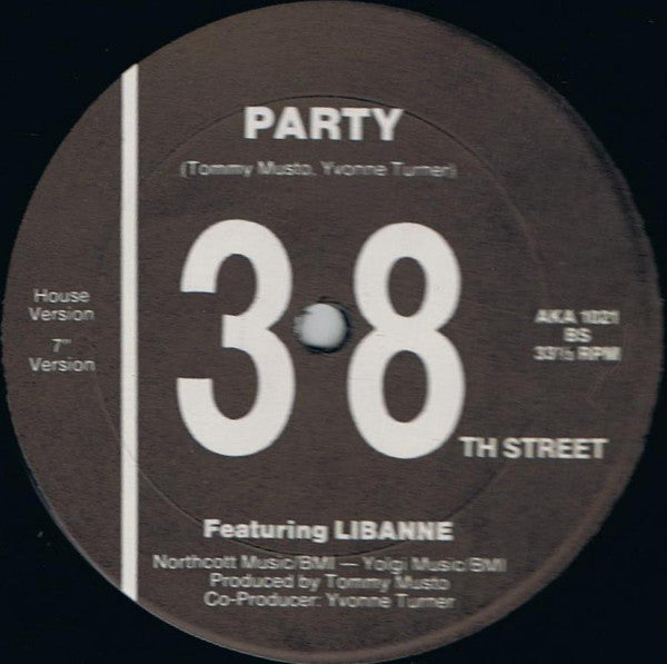 38th Street Featuring Libanne : Party (12")