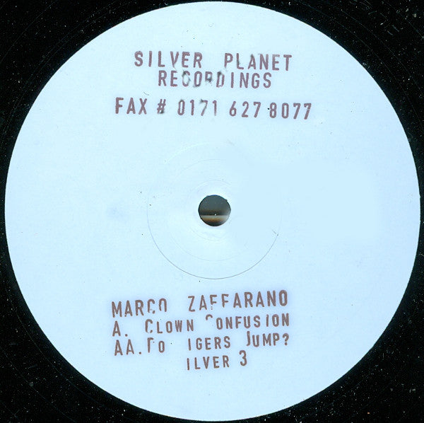 Marco Zaffarano : Clown Confusion / Do Tigers Jump? (12", W/Lbl, Sta)