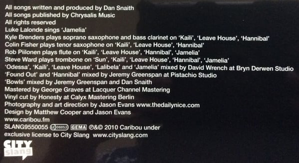 Caribou : Swim (2x12", Album, RP)