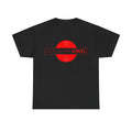 House of Vinyl London - Red on Black - Unisex Heavy Cotton Tee