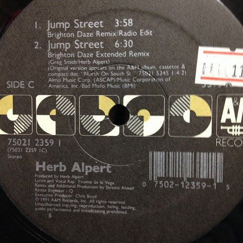 Herb Alpert : Jump Street (12")