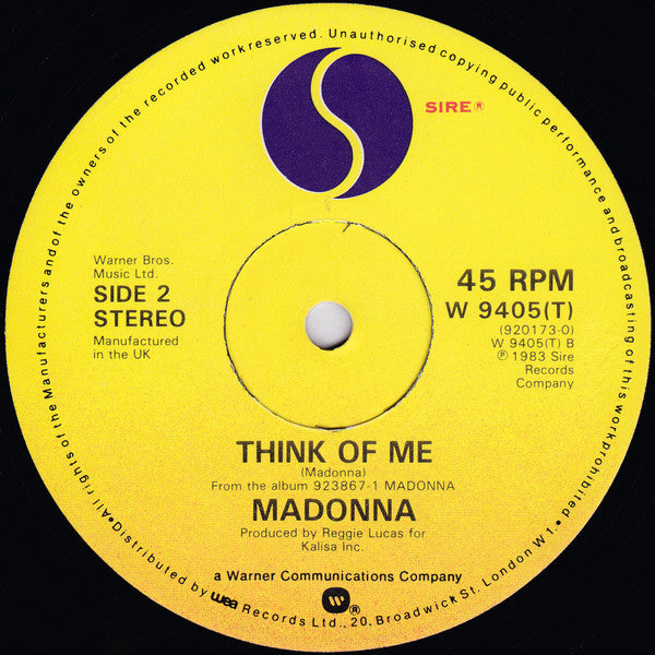 Madonna : Holiday (12", Single, RE, Chr)