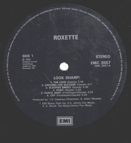 Roxette : Look Sharp! (LP, Album)