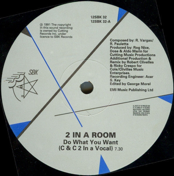 2 In A Room : Do What You Want (C+C Music Factory & David Morales Remixes) (12")