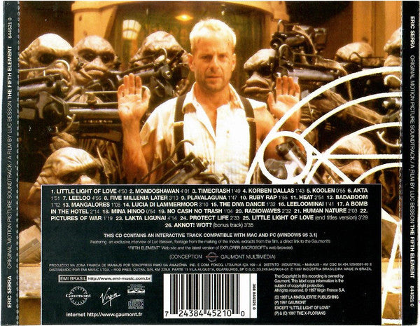 Eric Serra : The Fifth Element (Original Motion Picture Soundtrack) (CD, Album)