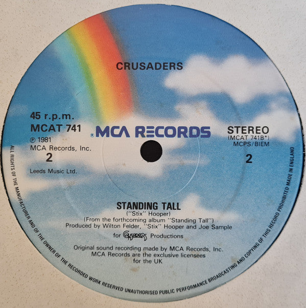 The Crusaders Guest Artist Joe Cocker : I'm So Glad I'm Standing Here Today (12", Single)