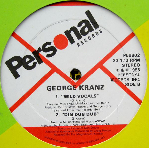 George Kranz : Bass Drum Ma Bass Drum (12")