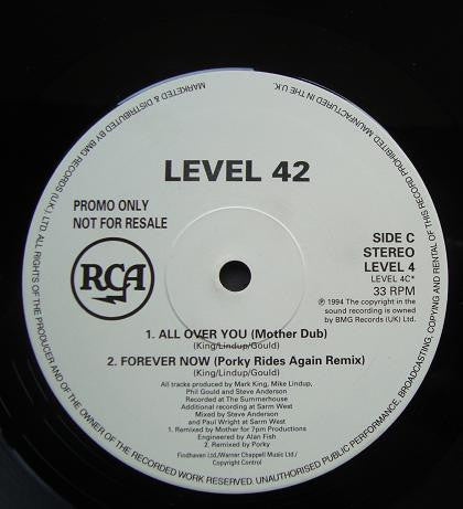 Level 42 : All Over You (2x12", Single, Promo)