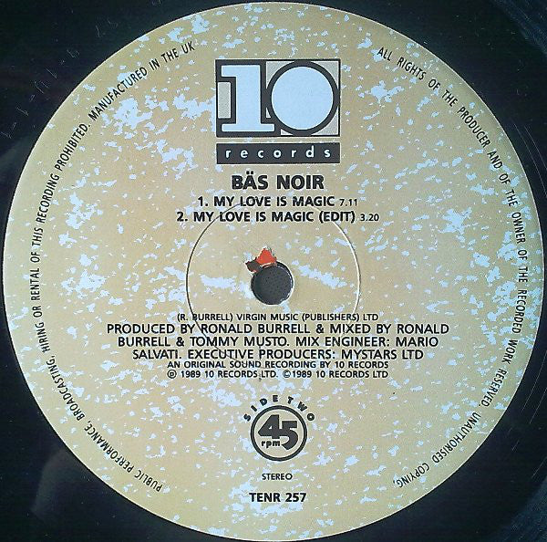 Bas Noir : My Love Is Magic Remix (12")