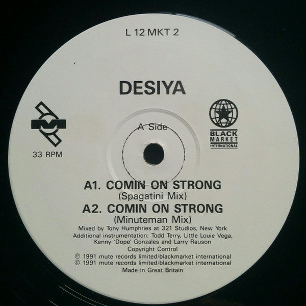 Desiya : Comin' On Strong (The Tony Humphries Remixes) (12")