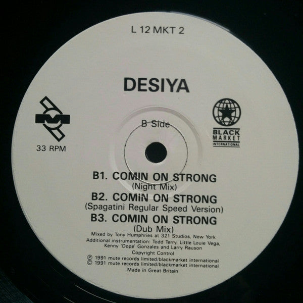 Desiya : Comin' On Strong (The Tony Humphries Remixes) (12")