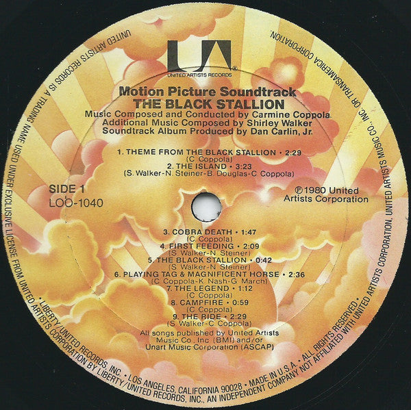 Carmine Coppola, Shirley Walker : The Black Stallion (Original Motion Picture Soundtrack) (LP)