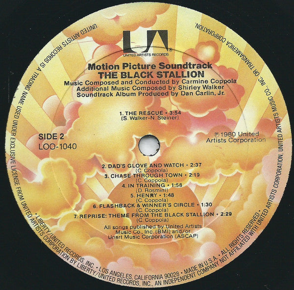 Carmine Coppola, Shirley Walker : The Black Stallion (Original Motion Picture Soundtrack) (LP)