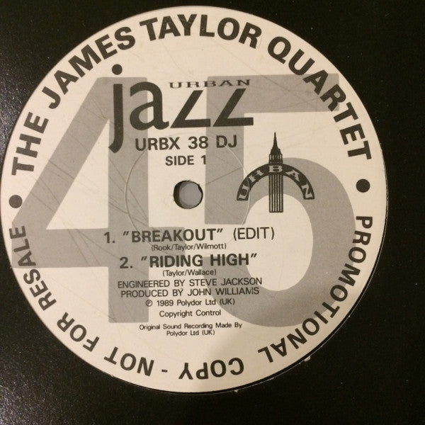 The James Taylor Quartet : Break Out (12", Single, Promo)