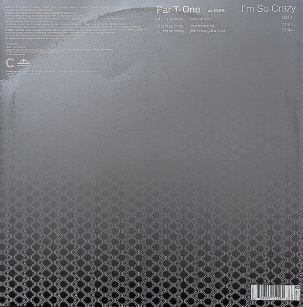 Par-T-One Vs INXS : I'm So Crazy (12")