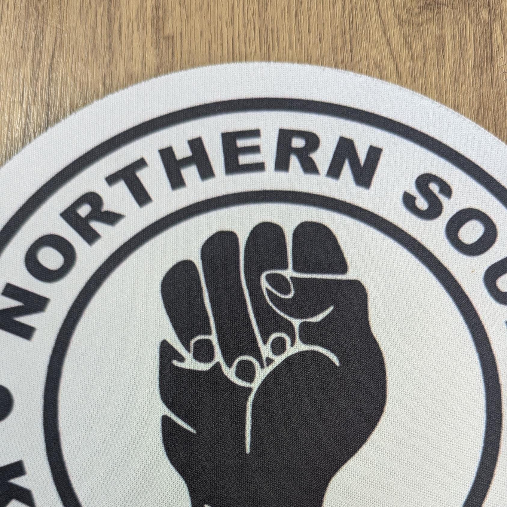 Northern Soul “Keep the Faith” Round Mouse Pad – Mod & Soul Desk Mat