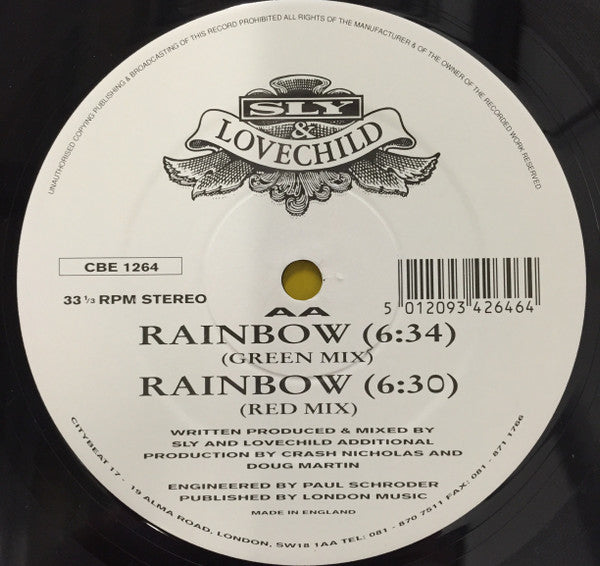 Sly & Lovechild : Rainbow (12", Promo)