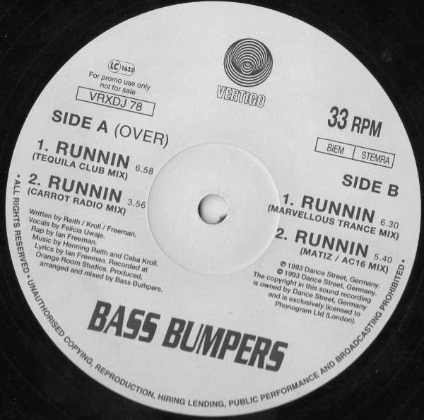 Bass Bumpers : Runnin (12", Promo)