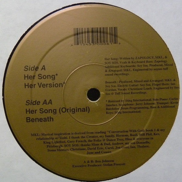 MKL vs. Soy Sos : Her Song (12")