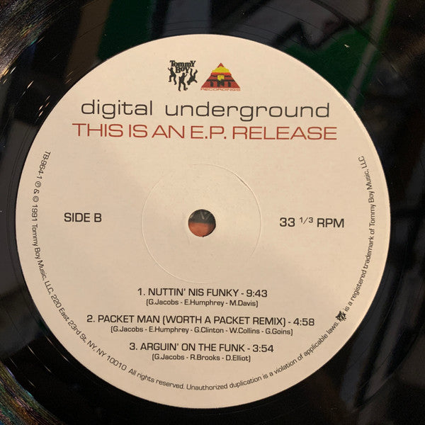 Digital Underground : This Is An E.P. Release (12", EP, RE)