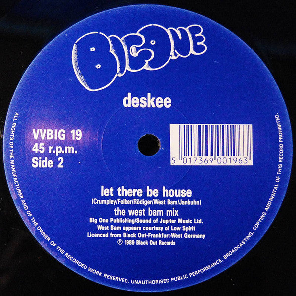 Deskee : Let There Be House (12", Pic)